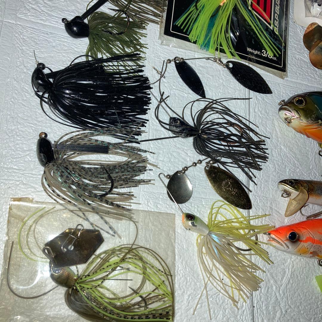 ルアー　セット　まとめ売り　ケース付き　セット　フロッグ　ラバージグ　ワームなど