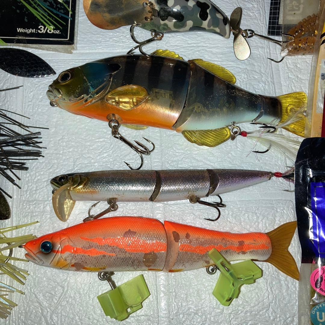 ルアー　セット　まとめ売り　ケース付き　セット　フロッグ　ラバージグ　ワームなど