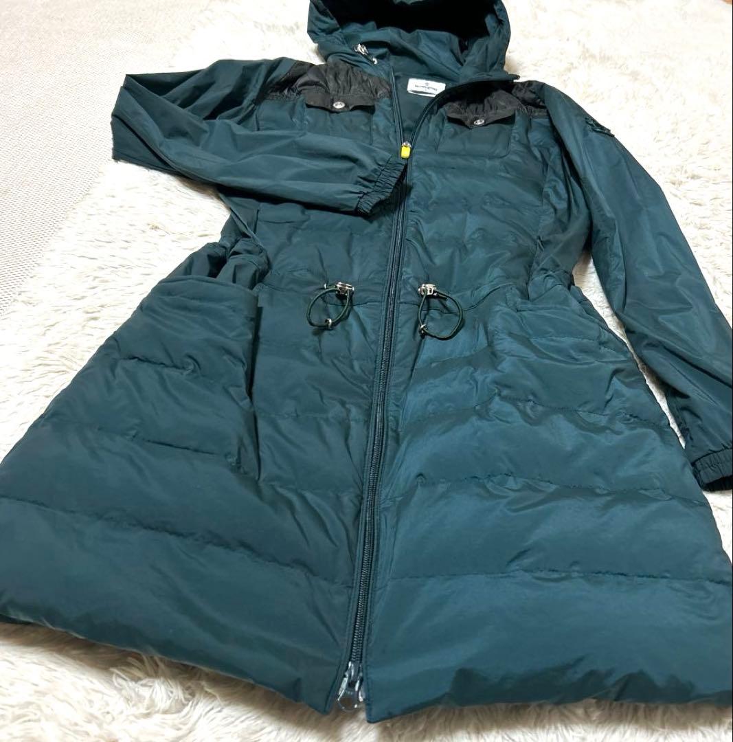 マンシングウェア　ダウン ワンピース コート ゴルフ グリーン　L