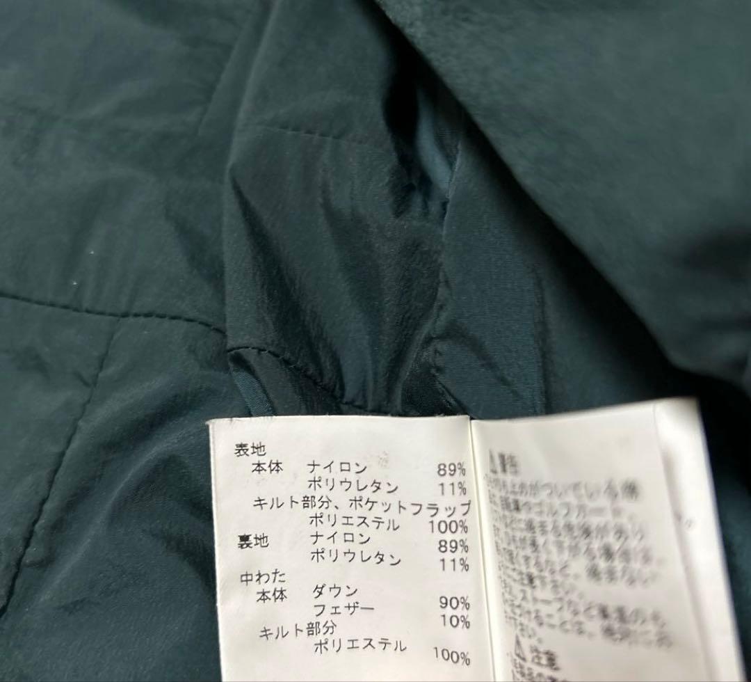 マンシングウェア　ダウン ワンピース コート ゴルフ グリーン　L