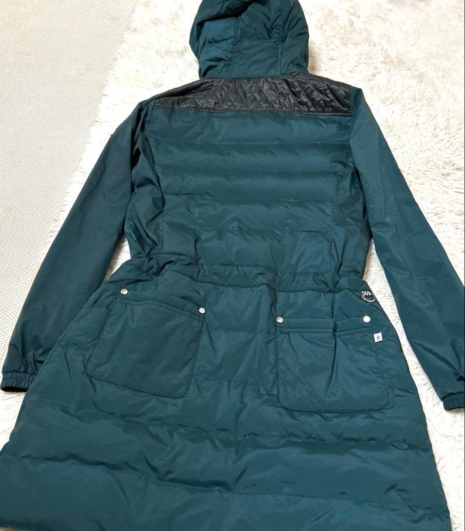 マンシングウェア　ダウン ワンピース コート ゴルフ グリーン　L
