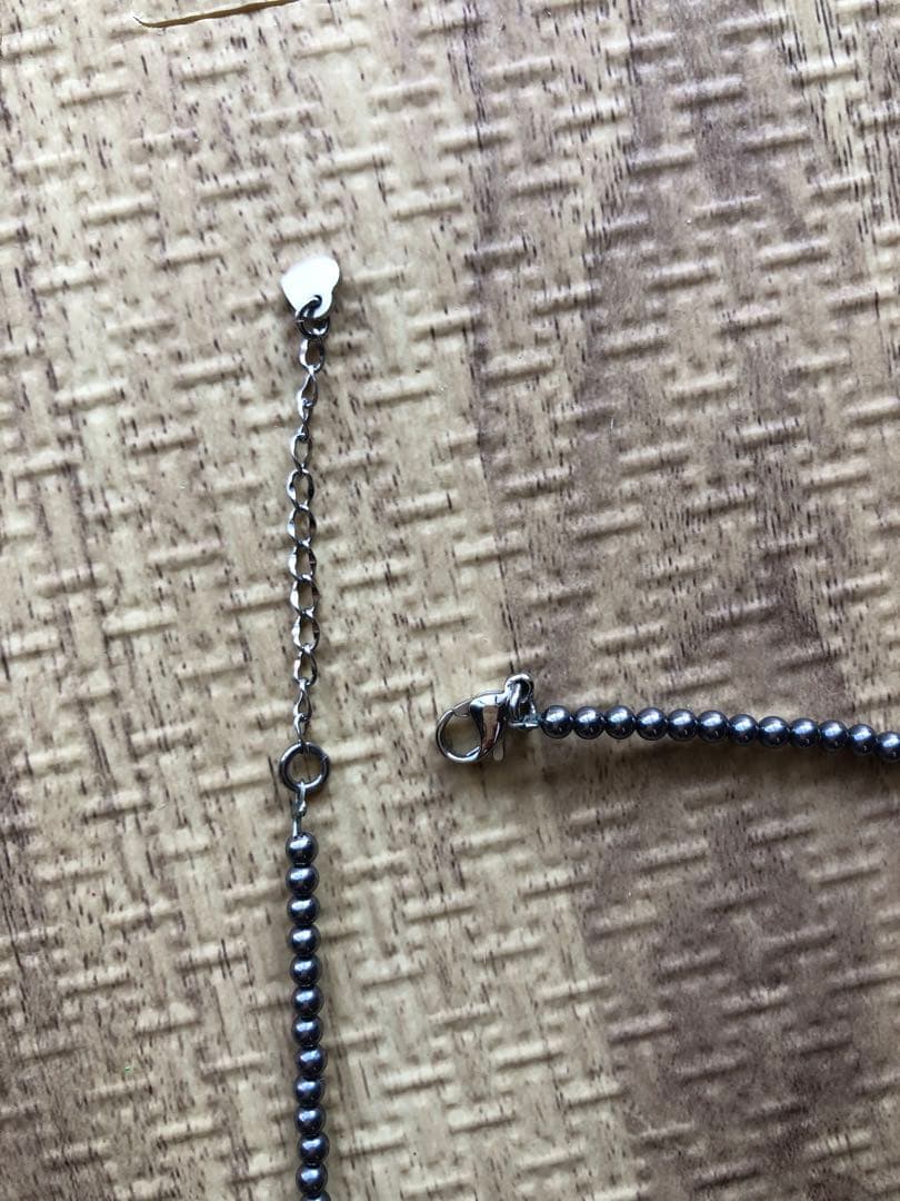 【asak】テラヘルツネックレス 約40cm レディース3ミリ珠