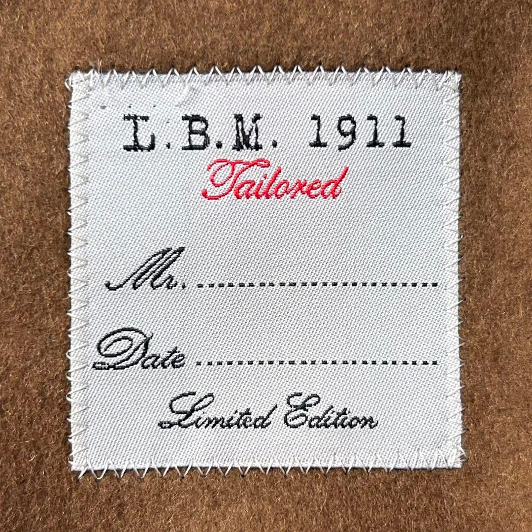 未使用級 光沢 ウールカシミヤ L.B.M.1911 チェスターコート 52