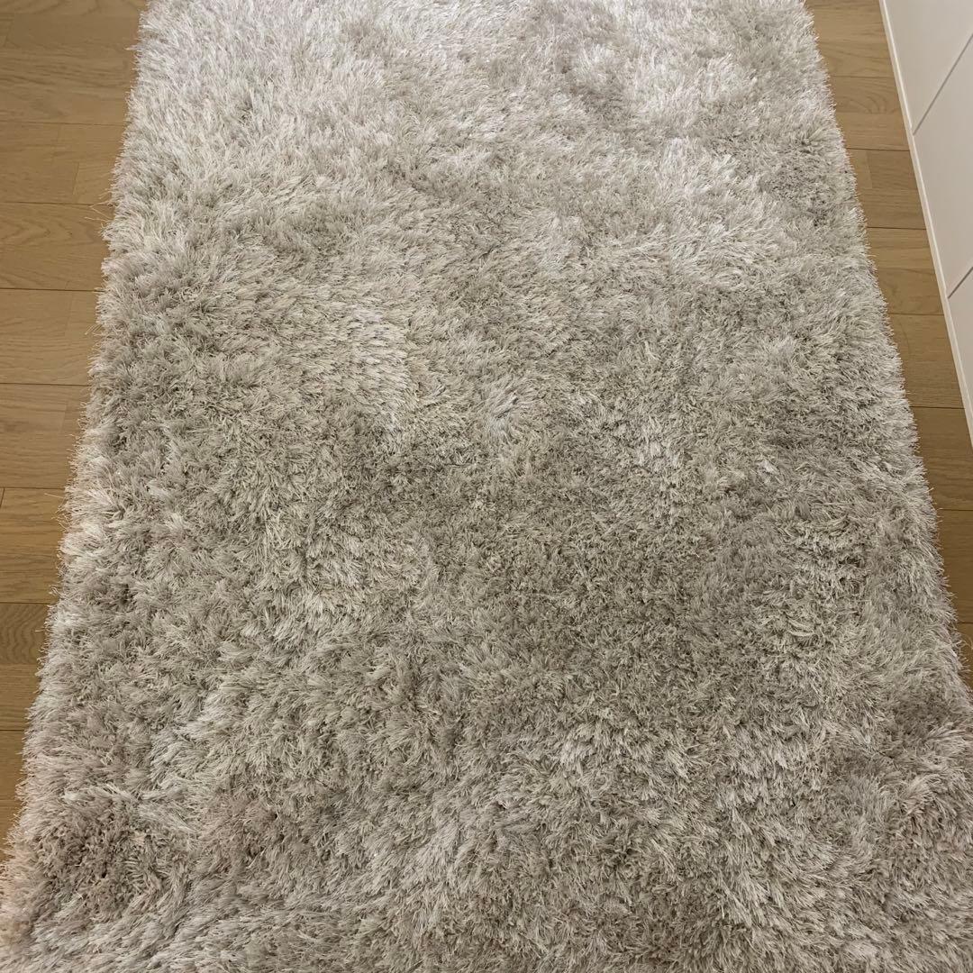 francfranc フランフラン カステ ラグ シルバー - メルカリ