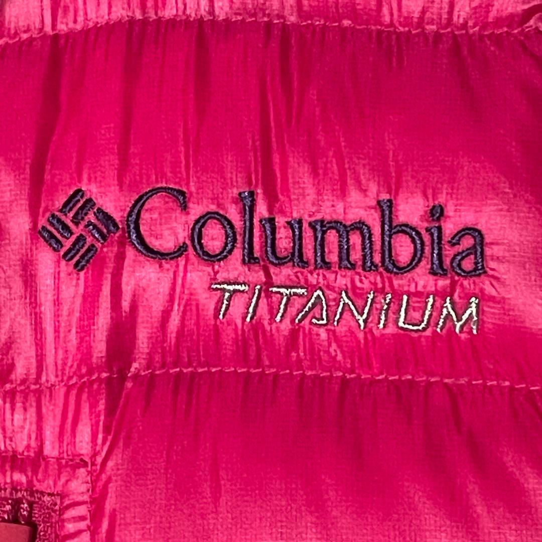 Columbia コロンビア チタニウム ダウンジャケット ピンク - メルカリ