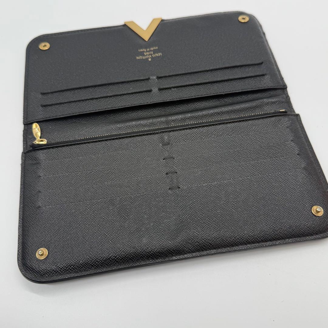 極美品✨ルイヴィトン　ポルトフォイユ　キモノ　ノワール　長財布　入手困難　希少！