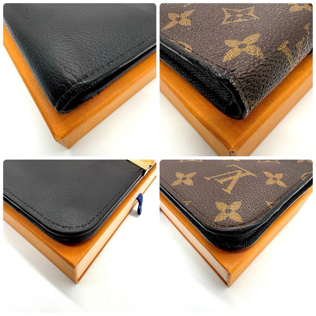 極美品✨ルイヴィトン　ポルトフォイユ　キモノ　ノワール　長財布　入手困難　希少！