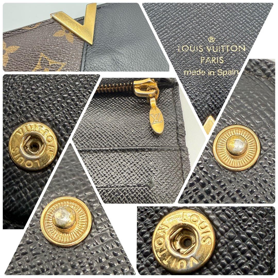 極美品✨ルイヴィトン　ポルトフォイユ　キモノ　ノワール　長財布　入手困難　希少！