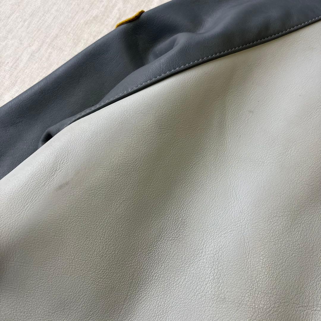 希少ビックサイズ VANSON オールレザー スタジャン チームジャケット 48