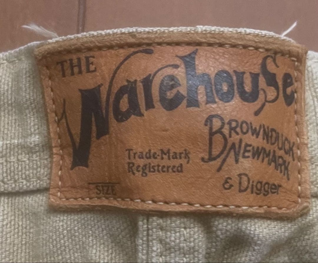 WAREHOUSE Brownduck Digger ダック地 シンチバック36 R1729330371