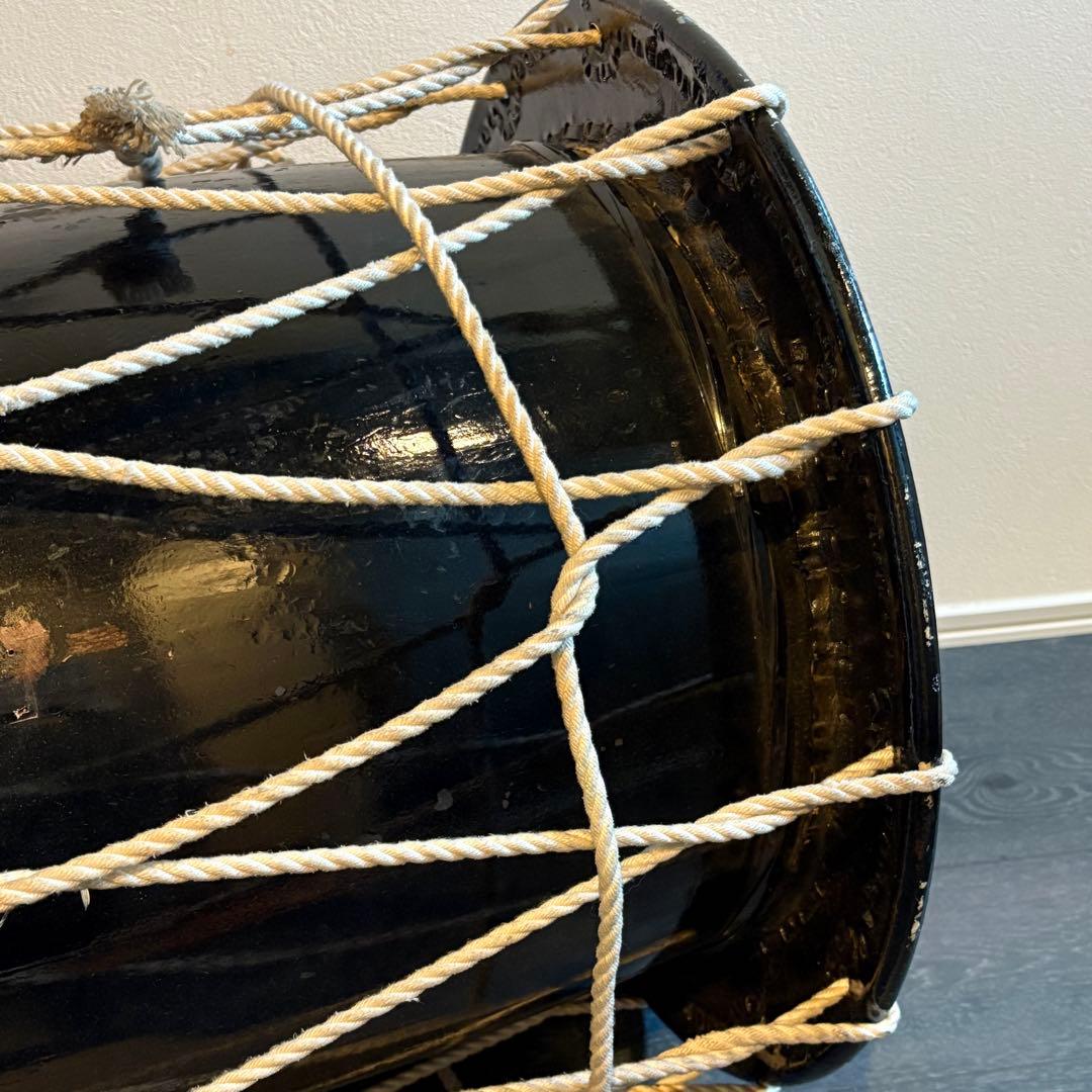 盛岡 さんさ太鼓 一尺七寸 1尺7寸 直径 約51cm　和太鼓 バチ付