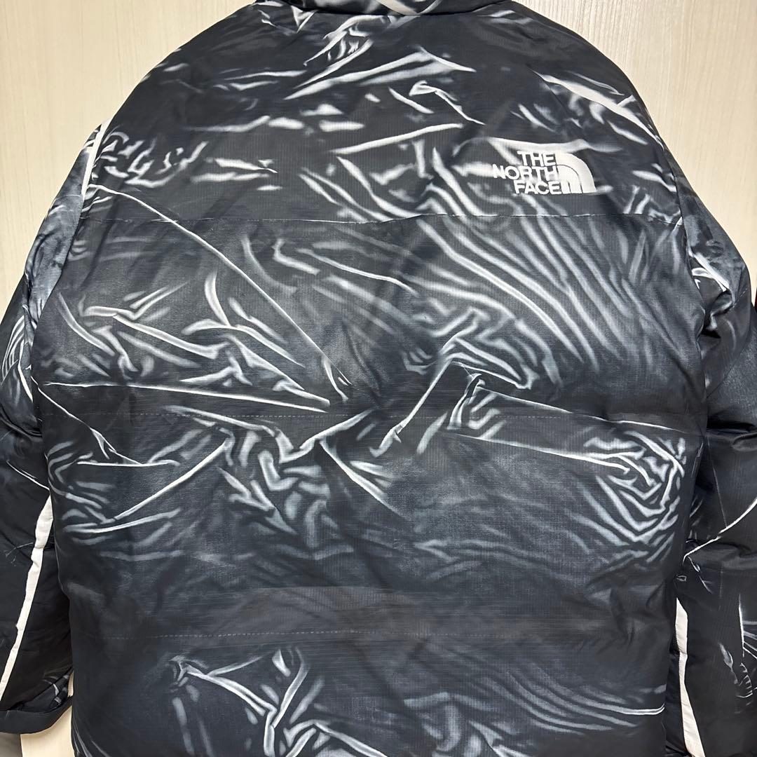 Supreme ノースフェイス ダウンジャケット ヌプシ 黒 L 騙し絵ヌプシ