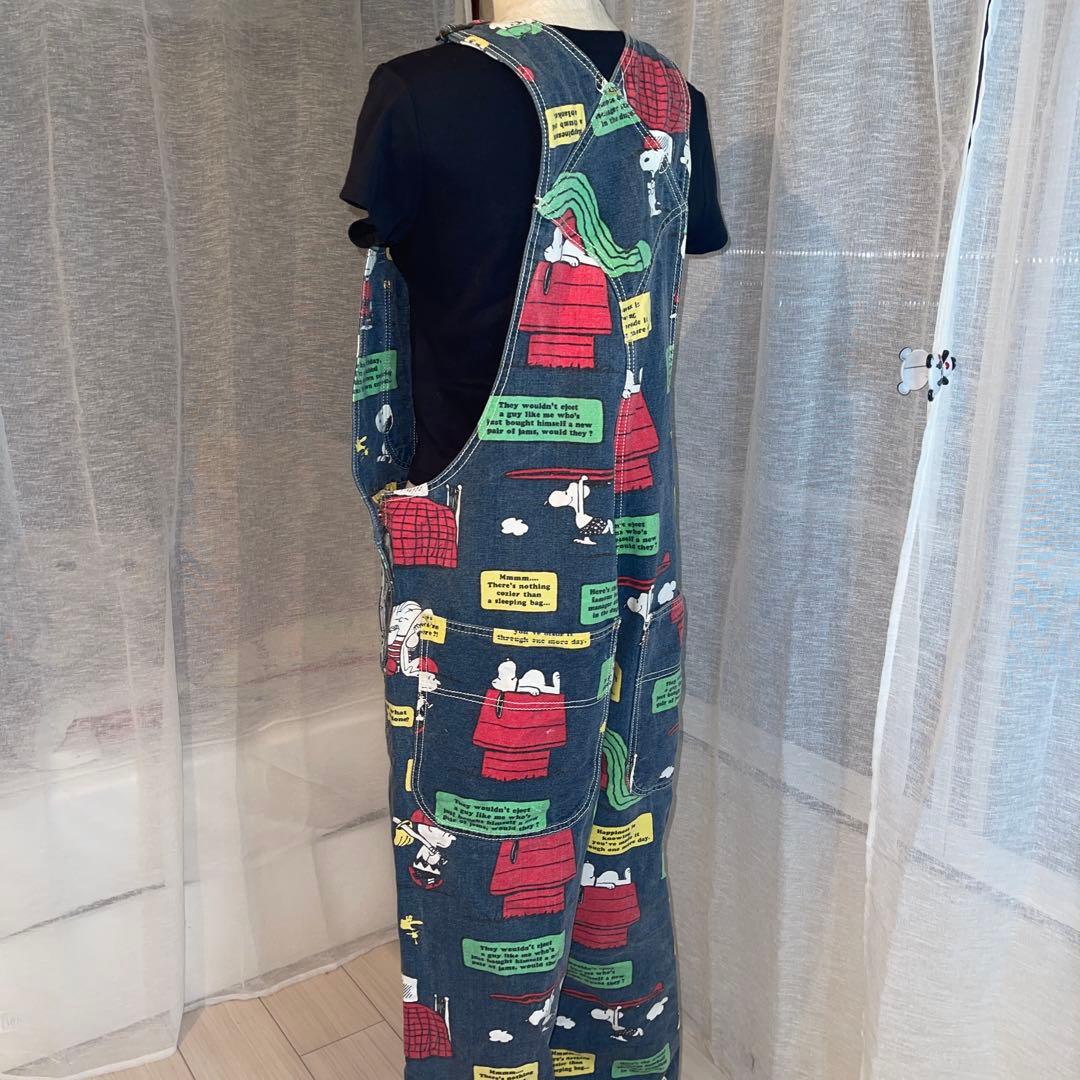 ブーフーウー　スヌーピー　レア　オーバーオール　サロペット　大人Fサイズ