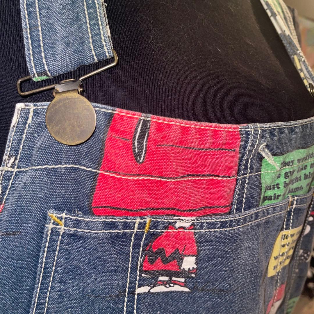 ブーフーウー　スヌーピー　レア　オーバーオール　サロペット　大人Fサイズ