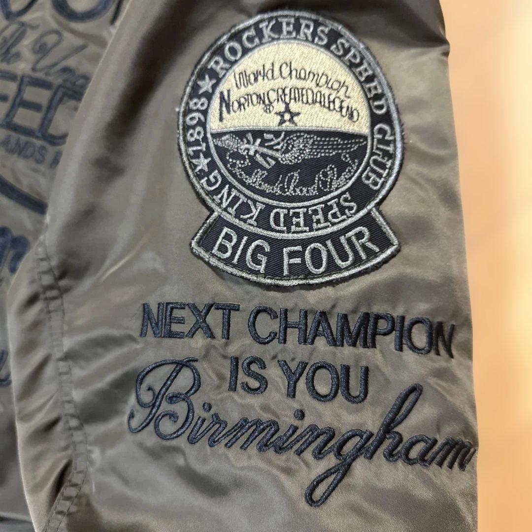 ノートン リバーシブルブルゾン フライトジャケット MA-1 ボア オリーブ M