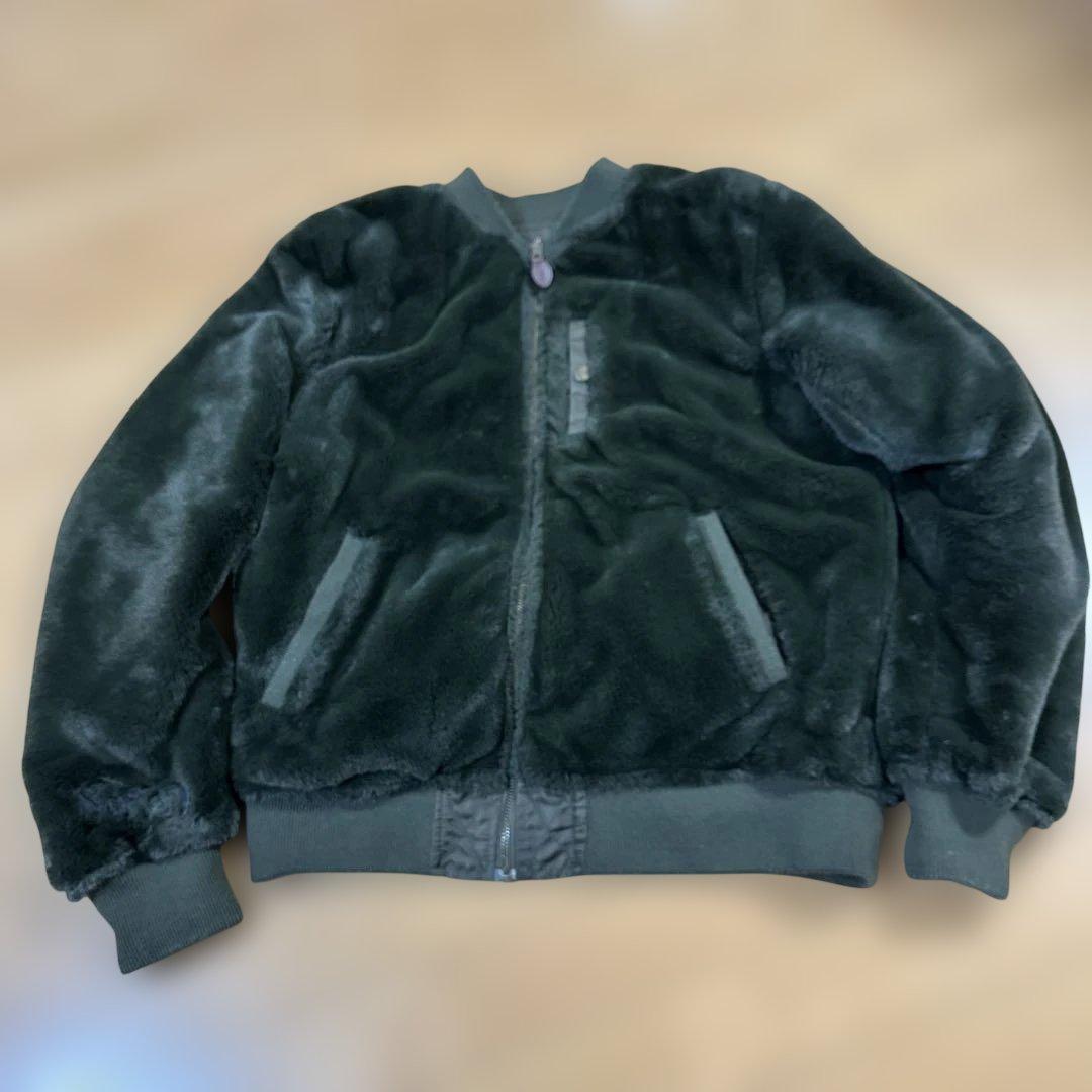 ノートン リバーシブルブルゾン フライトジャケット MA-1 ボア オリーブ M