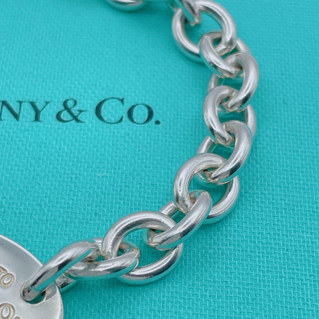 ティファニー　希少　オーバル　ラージタグ　ブレスレット　リターントゥ