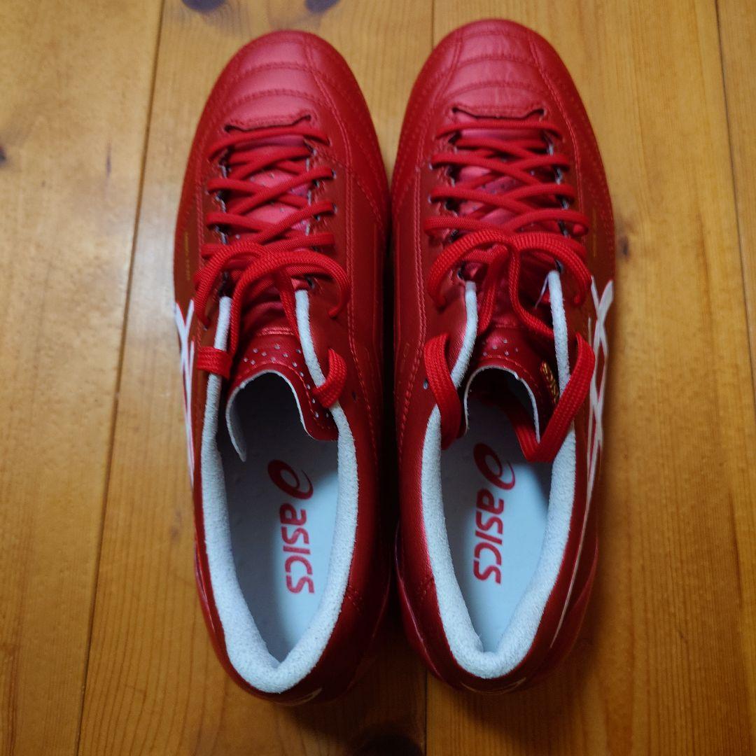 ASICS スパイクシューズ レッド