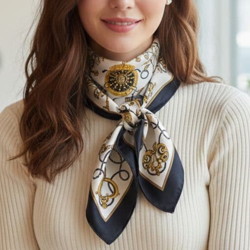 【未使用級】エルメス カレ90 LES CLES THE KEYS RARE 黒