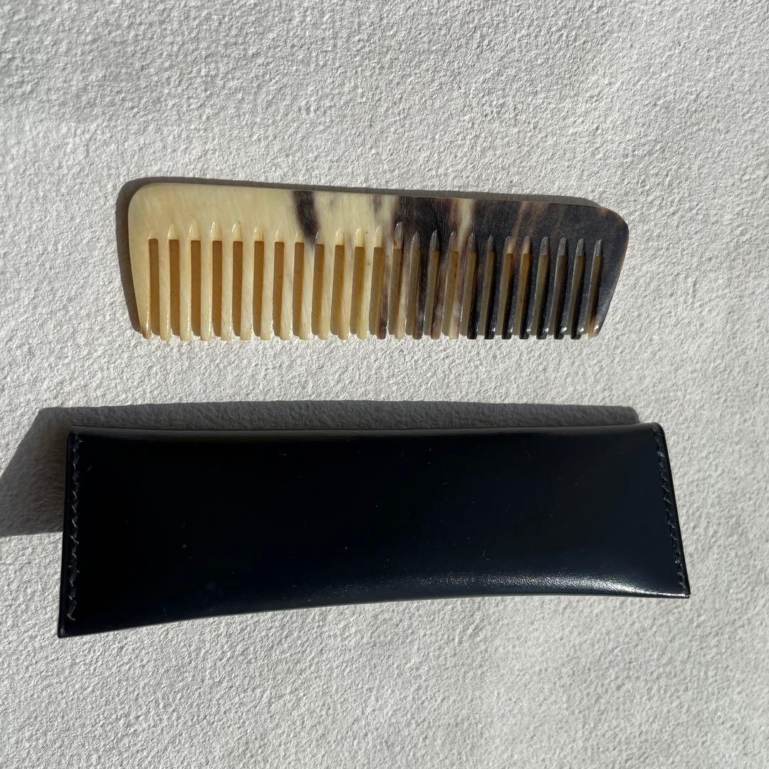 HERMES comb エルメスクシ　エルメスコーム　ケース付き