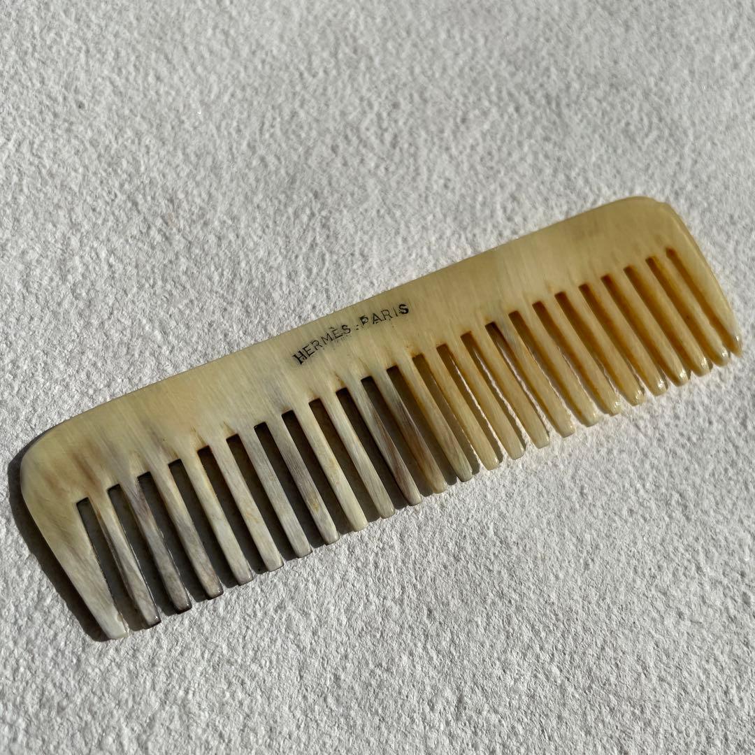 HERMES comb エルメスクシ　エルメスコーム　ケース付き