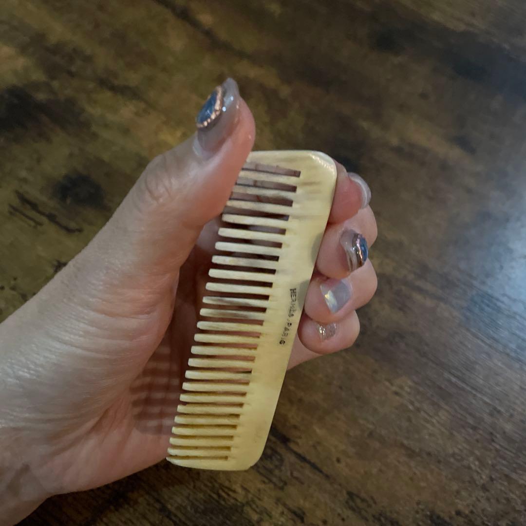 HERMES comb エルメスクシ　エルメスコーム　ケース付き
