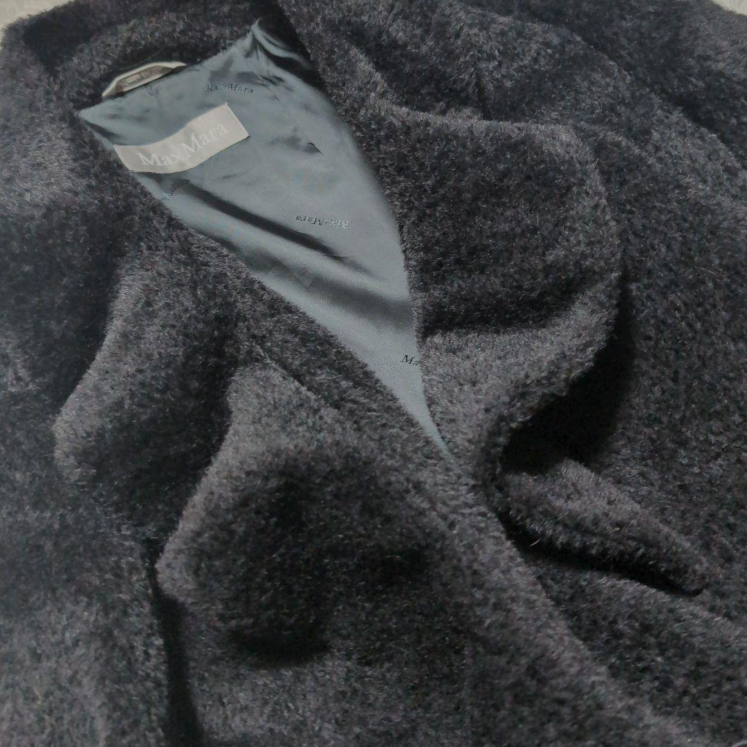 本日限定お値下げMaxMara 銀タグ　イタリー製　 アルパカ混　ブラックコート