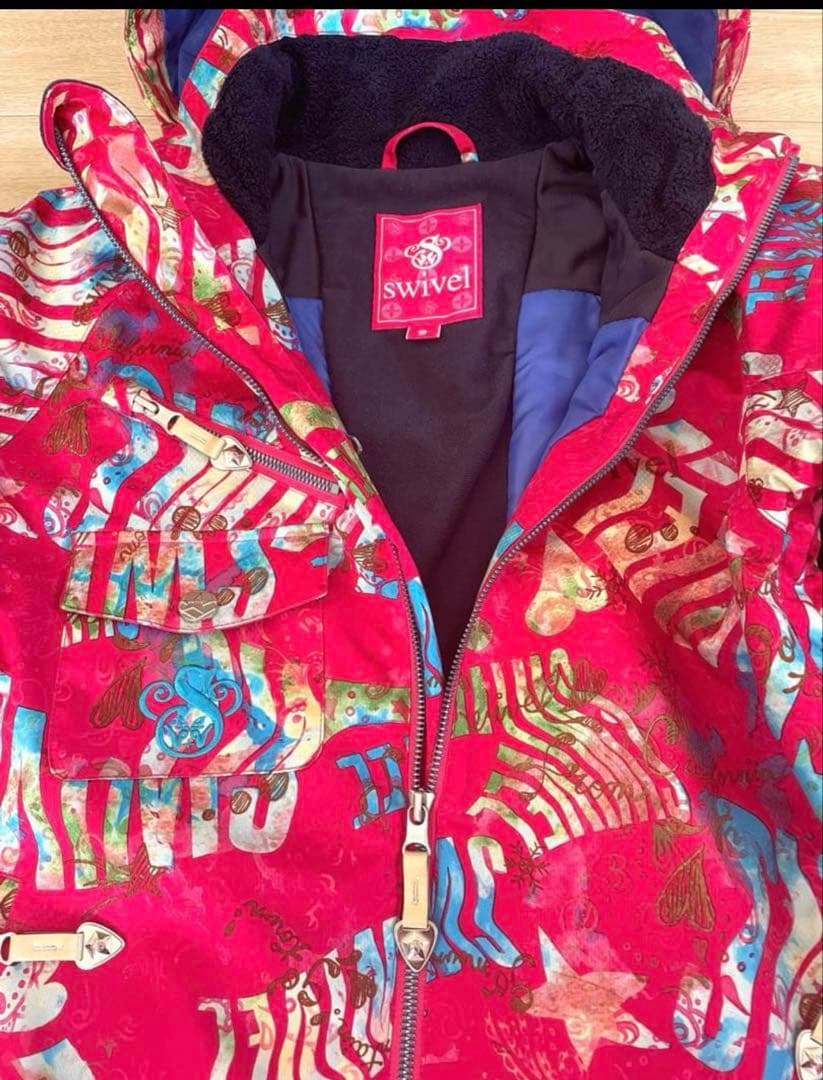 SALE★美品上下セットピンク/ズボンロキシー/スキースノボウエアROXY