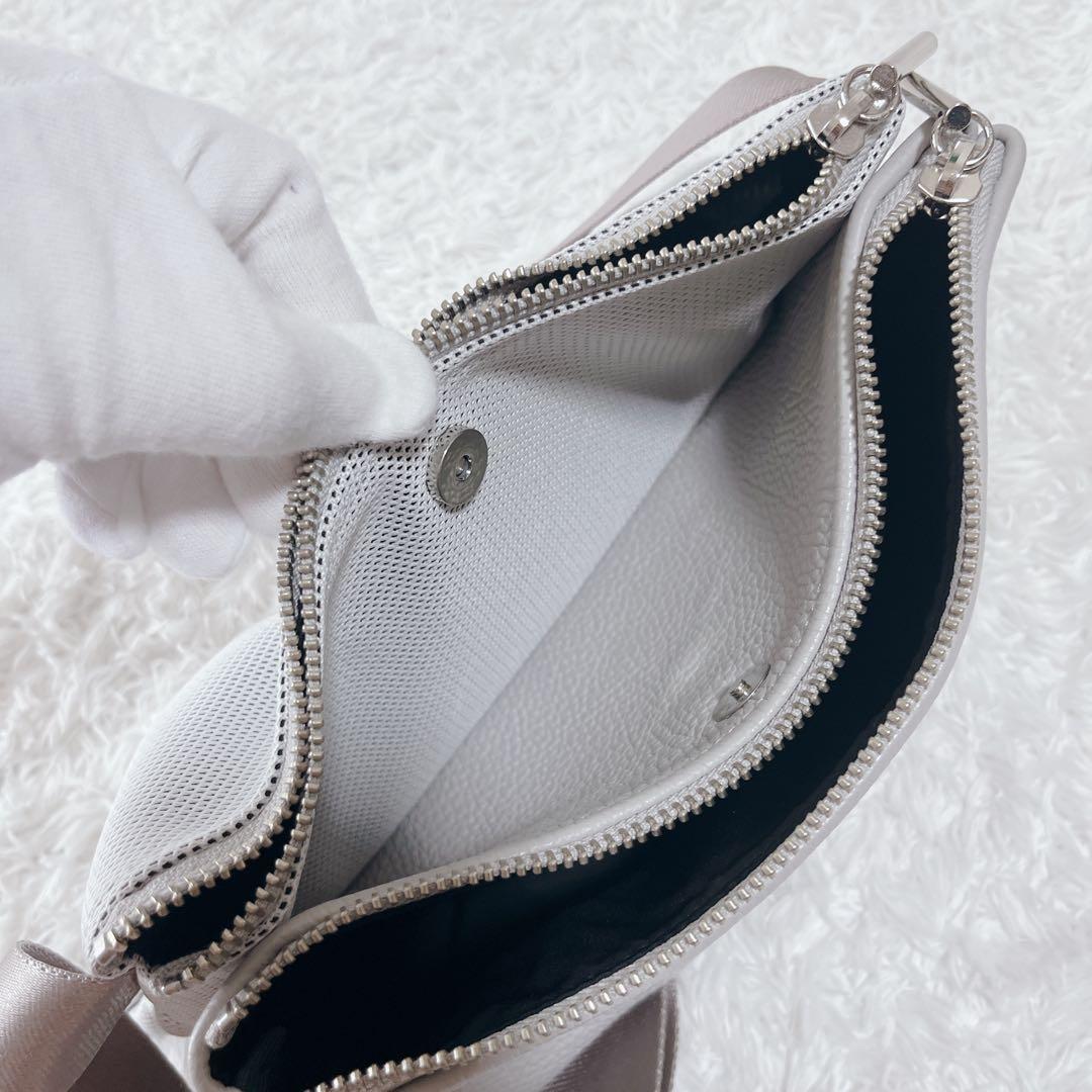 極美品✨chi.wata ボディバッグ ウエストバッグ ショルダー グレー