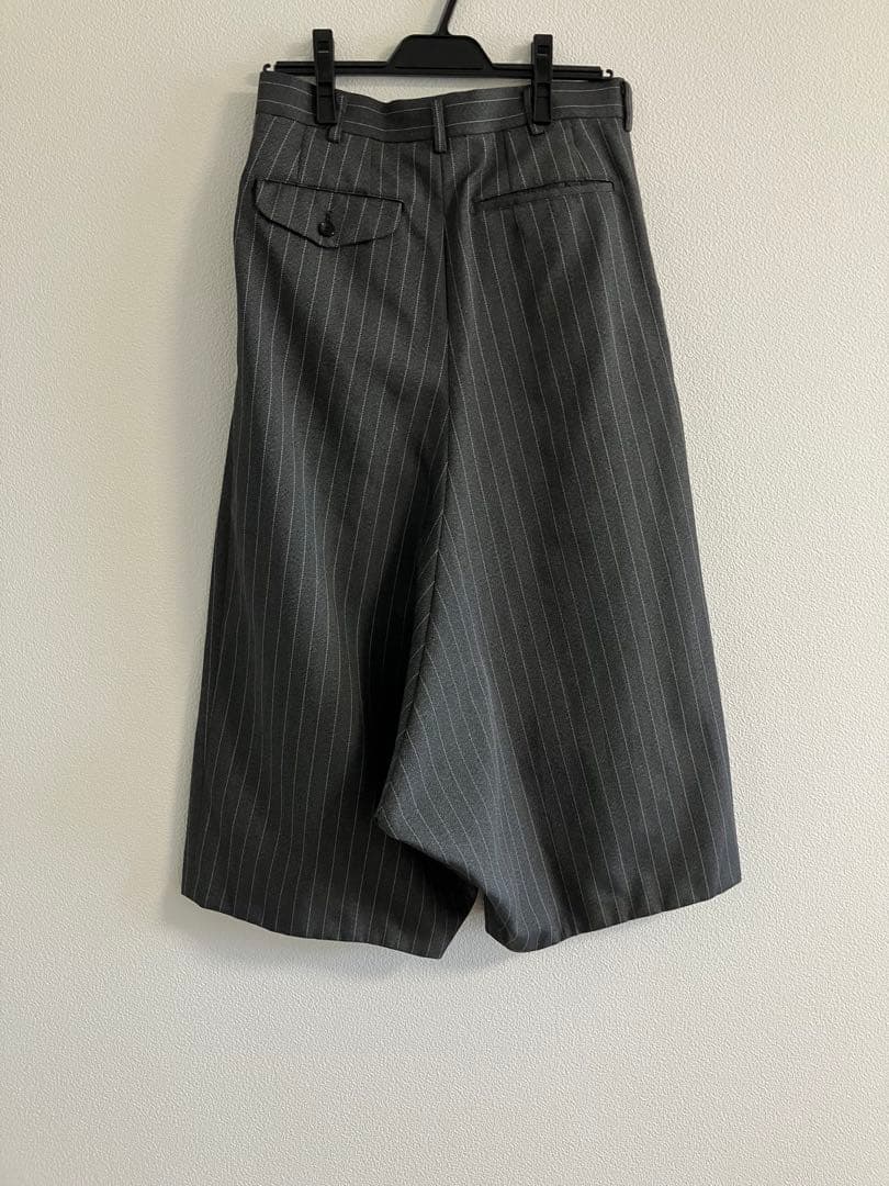 ★★お取置き品★★コムデギャルソンレディース　ストライプ グレー ガウチョパンツ
