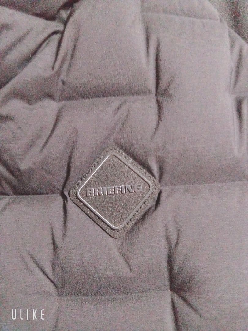 BRIEFING ブラック フード付き ダウンジャケット