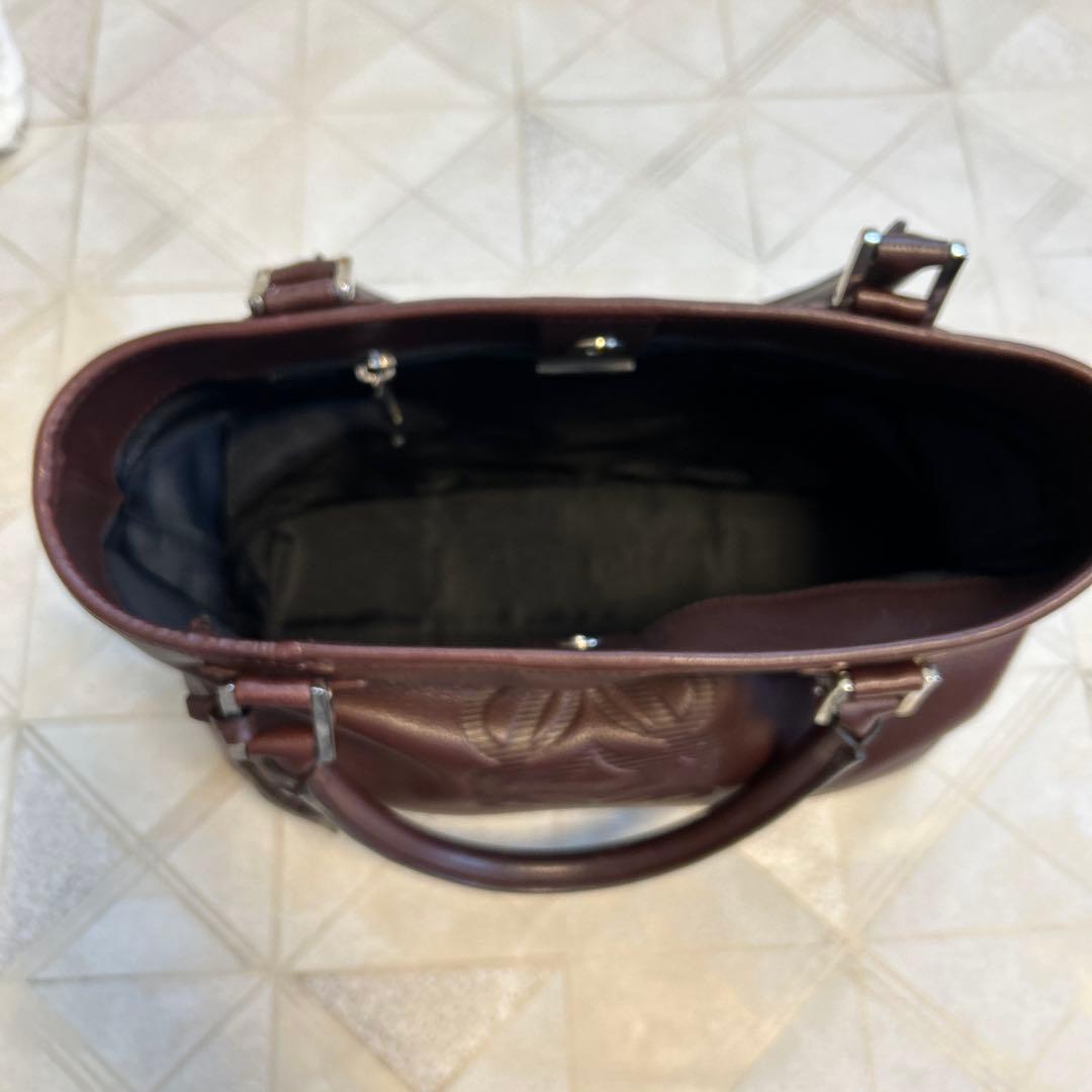 再値下げ❣️【希少レア】ロエベ エンボスロゴトートバッグ