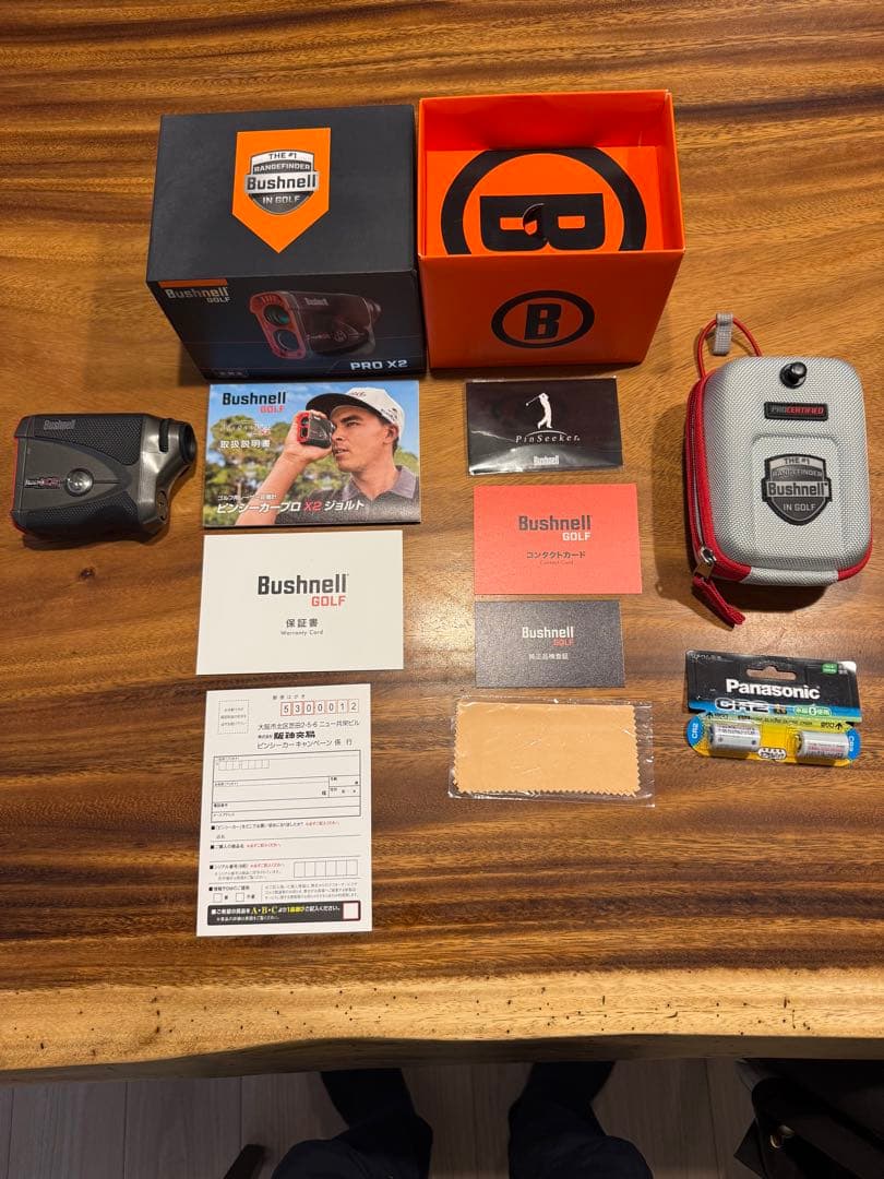 ブッシュネル ピンシーカープロX2ジョルト パナソニックCR-2電池2個おまけ