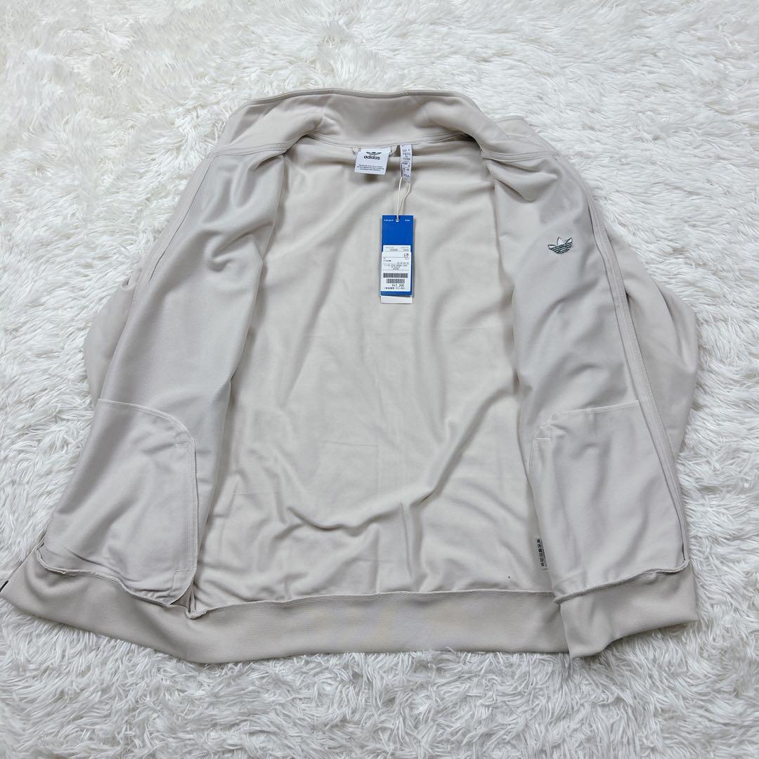 新品　ベッケンバウアー　アディダス　トレフォイル　ロゴ刺繍　ベージュ　男女兼用