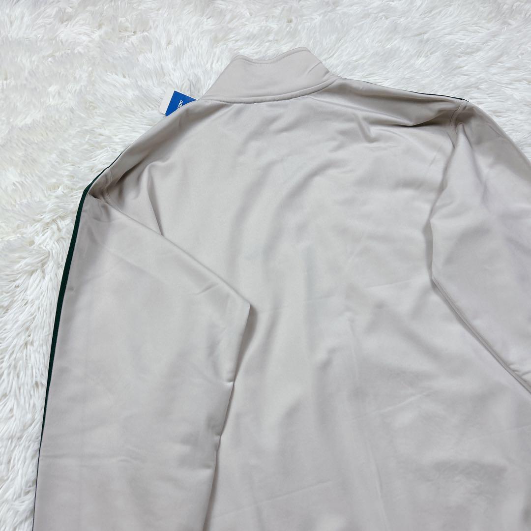 新品　ベッケンバウアー　アディダス　トレフォイル　ロゴ刺繍　ベージュ　男女兼用