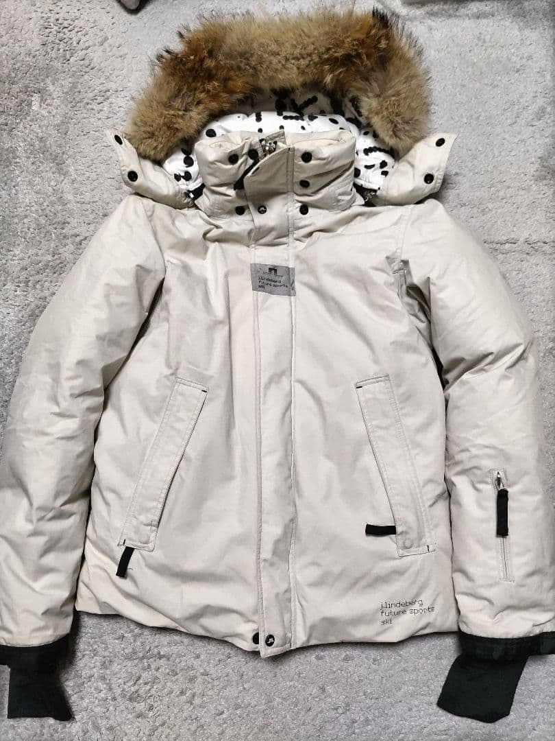 ジェイリンドバーグ スキー ダウン パーカー 白系