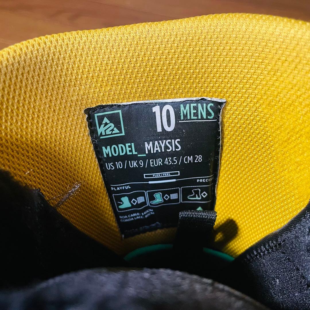 K2 MAYSIS スノーボードブーツ 28cm ダブルBOA スノボブーツ