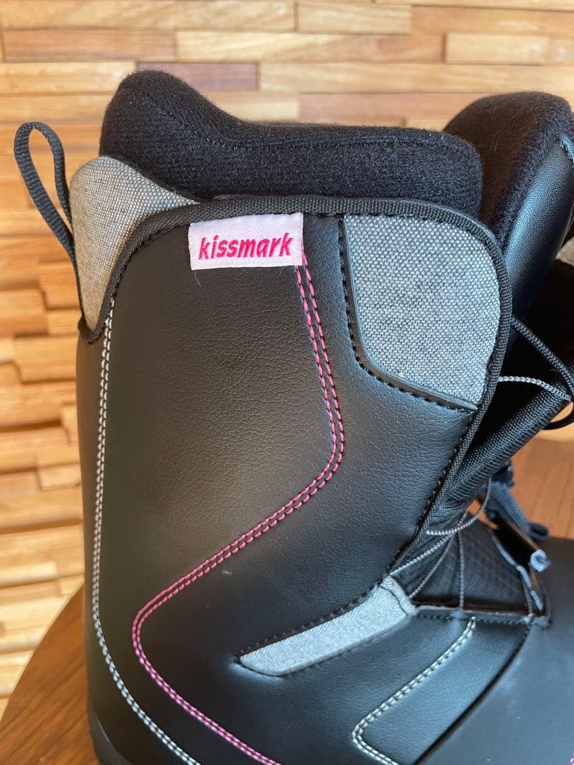 ⭐︎kissmark 女性用スノーボードブーツ ブラック（25.0㎝）【used】
