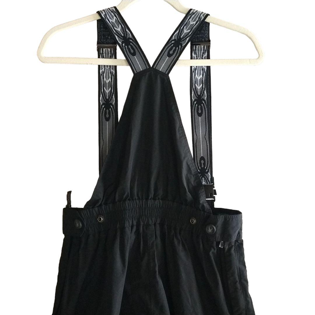 【高機能】US スパイダー 黒 スキー スノーボード ビブパンツ