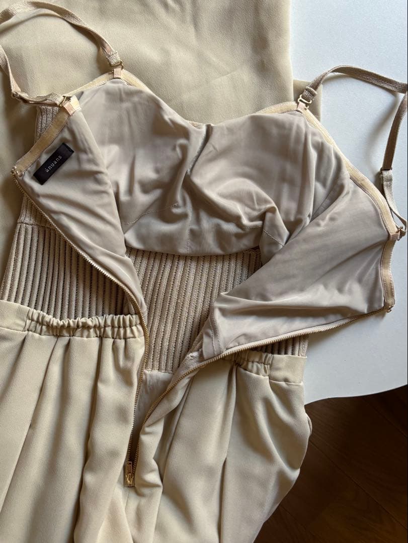 anuans ニットビスチェオールインワン M