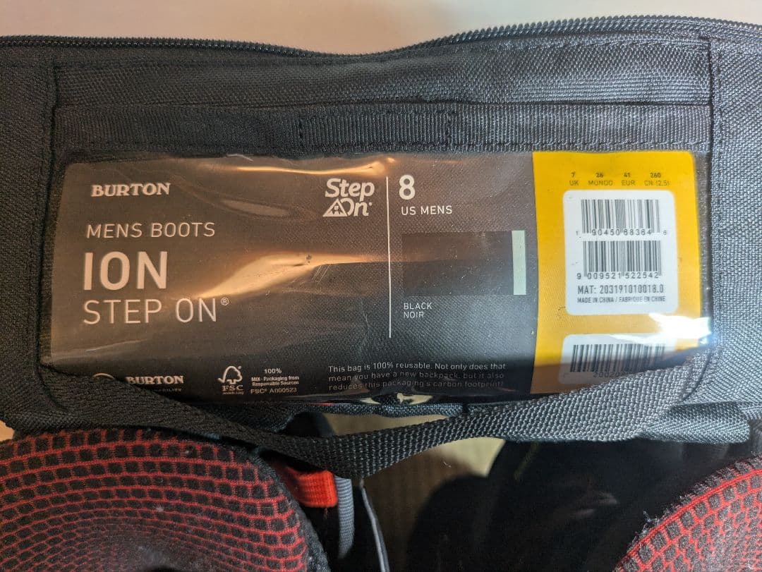 バートン ステップオン ブーツ ION アイオン 26cm US8