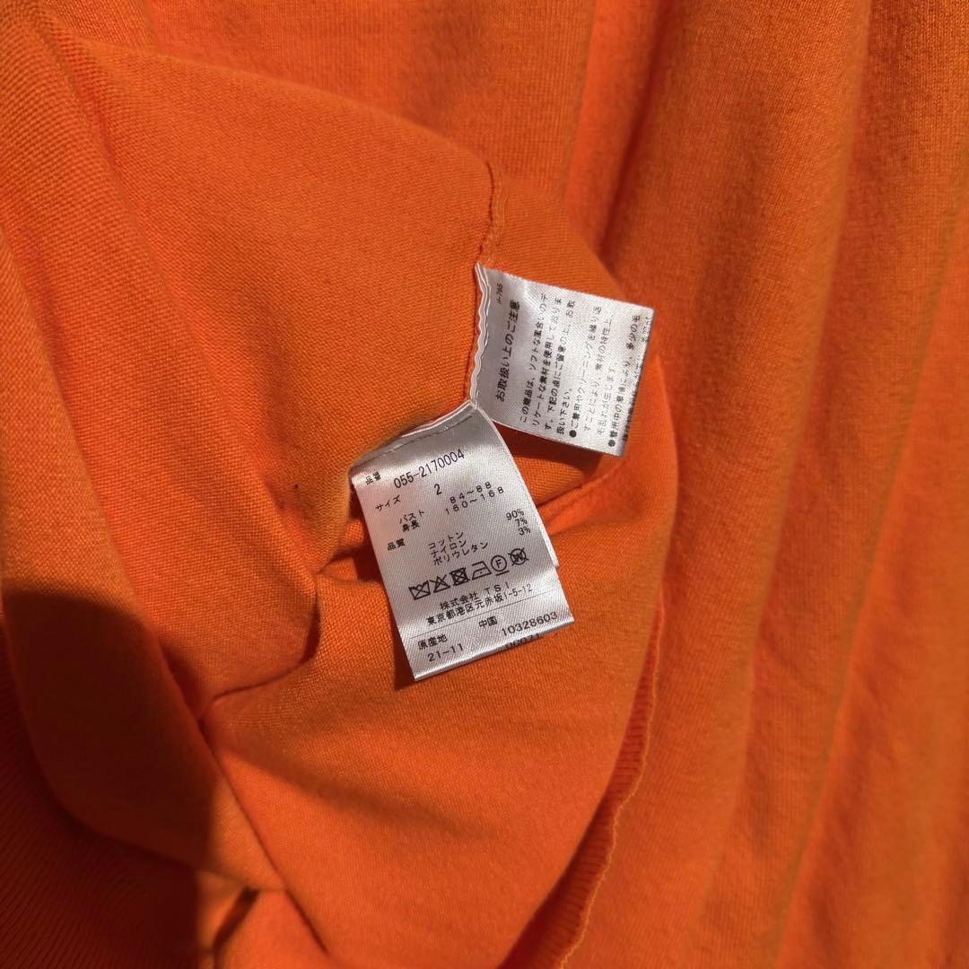 PEARLY GATES パーリーゲイツ 長袖 ニット ゴルフウェア オレンジ