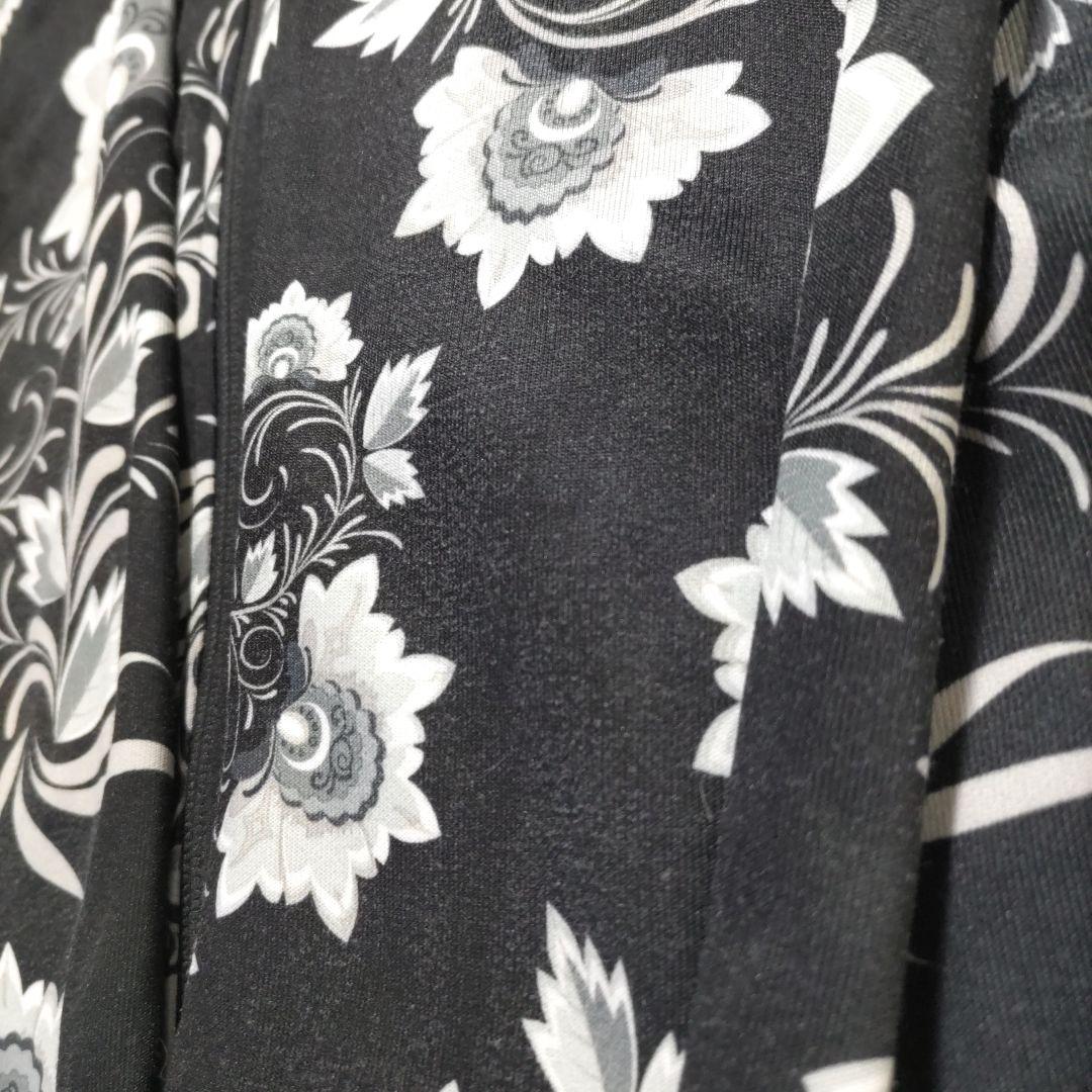 NIKE　トラックジャケット　ボタニカル　花柄　ブラック　L