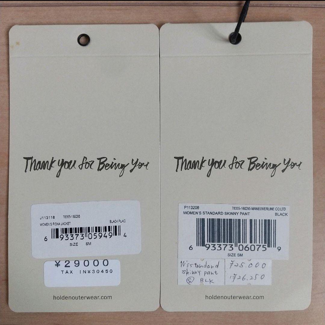 美品★HOLDEN(ホールデン) ウェア 上下セット Sサイズ チェック 黒色