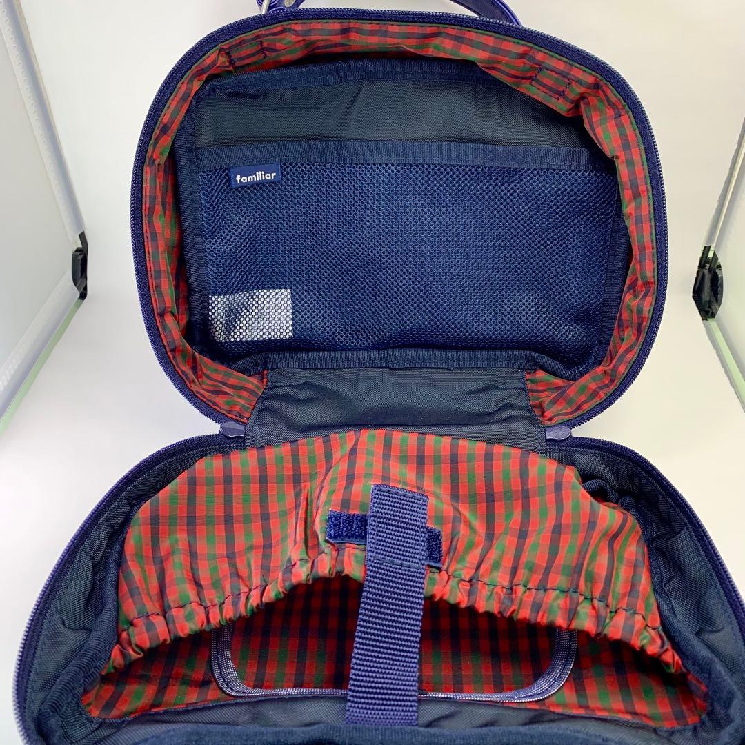 ファミリア familiar おむつポーチ デニム生地 クマちゃん 刺繍