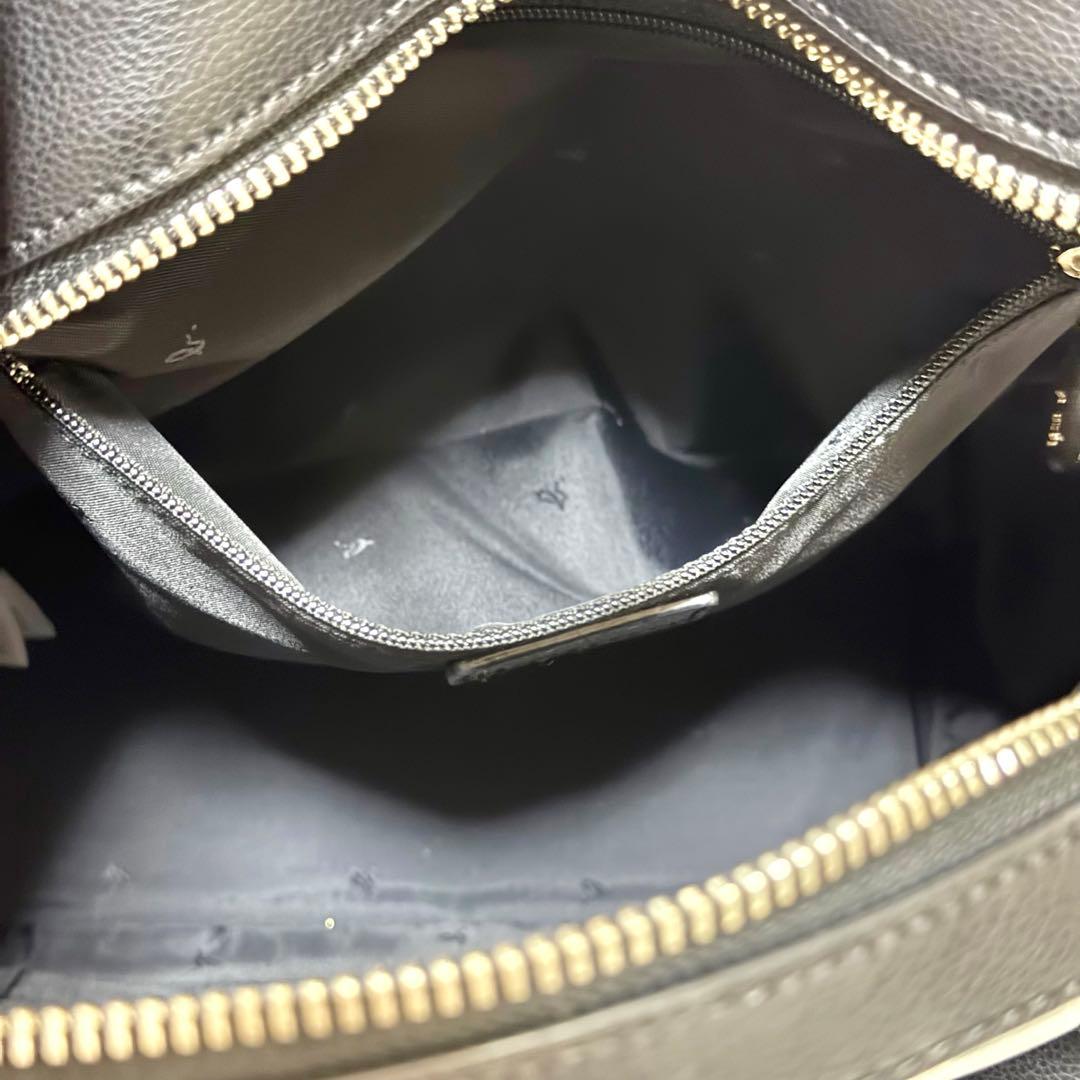 廃盤品 アニエスベー リュック レザー b.ロゴ プレート 黒 本革