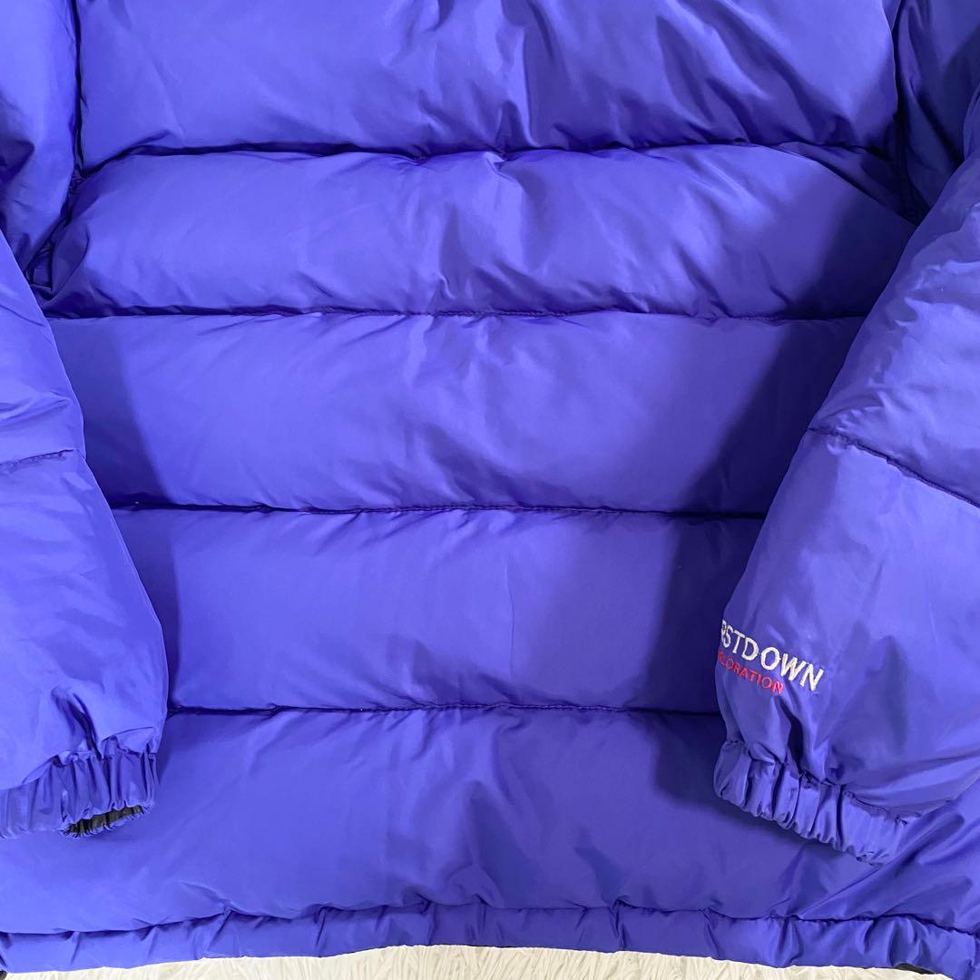 美品　FIRST DOWN ダウンジャケット リバーシブル　肉厚　極暖　黒　青