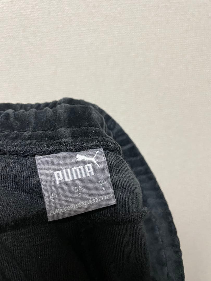 ★ベロア セットアップ★ PUMA トラックジャケット・パンツ ジャージ 黒 L