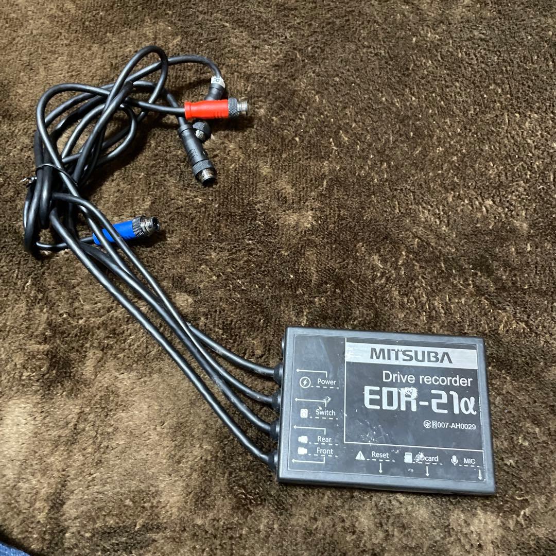 ミツバ バイク用ドライブレコーダー EDR-21α ナンバープレート用ステー付