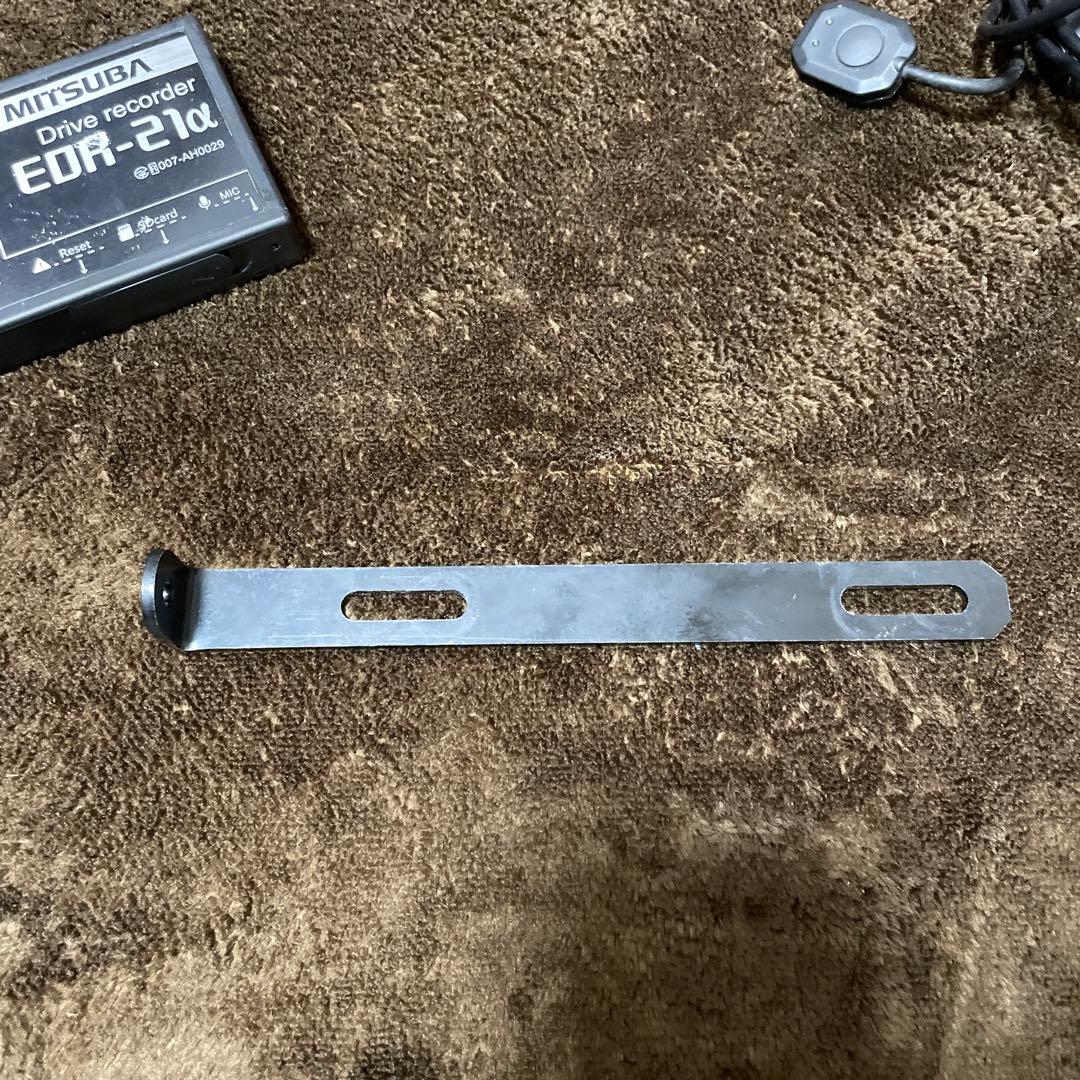 ミツバ バイク用ドライブレコーダー EDR-21α ナンバープレート用ステー付